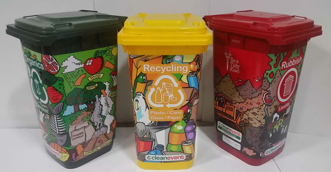 Custom Printed Labelling for Recycling & Rubbish Bins